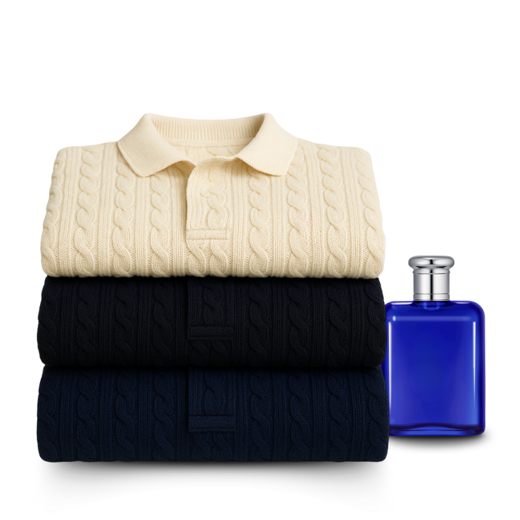 3 Polo Shirt + Perfume